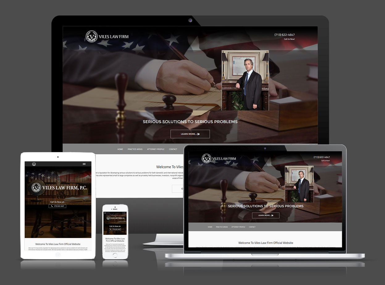Web Design Case Study - Viles Law Firm - Before and After Web Design